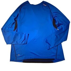 Men’s Fila Sport Blue Running Shirt Tru Dry Technology Size Large